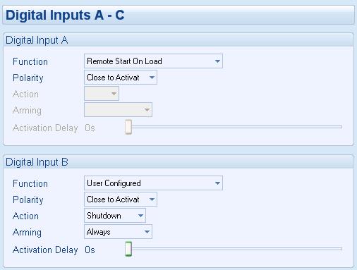 input is active: Never, Always, From Starting, From Safety On Example of a user configured input Close or open to activate Click and drag to change the setting.