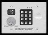Keypad violation reset, momentary bypass and on-off; Voice Annunciation and digital countdown display with door open indicator.