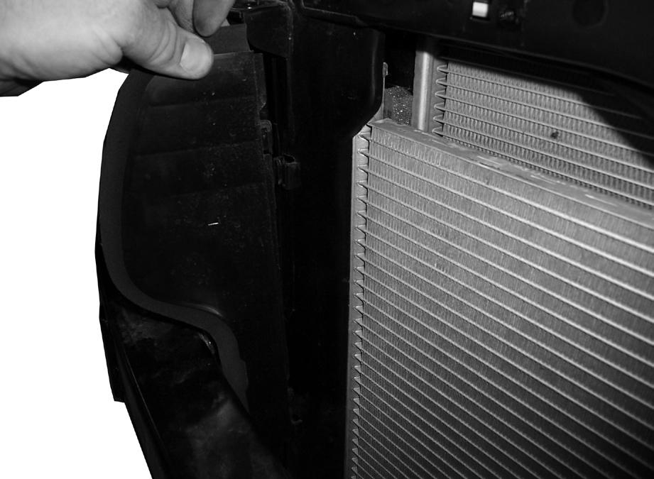 Remove radiator shroud pieces from