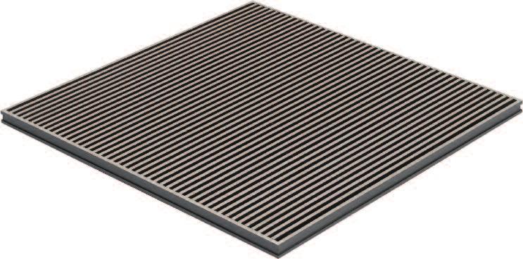 Panel Floor Grilles Model LDA Contents Model LDA Model LDA Light Duty Recess Mounting Panel Floor Grille, from extruded aluminium sections, suitable for square tile replacement in light traffic