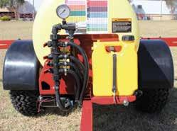 CADET 300 The 300 litre heavy duty single axle CADET sprayer with leaf spring suspension and high flotation tyres is ideal for farmers, estate owners, turf care professionals and industrial turf