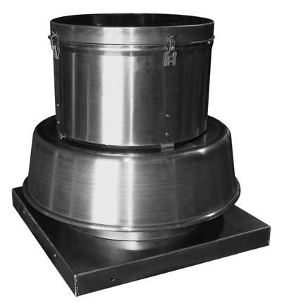 Downblast Roof Exhausters Twin City Fan & Blower s line of quiet, efficient and economical centrifugal roof exhausters are designed to