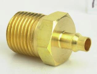 906 Thread: 1/16 NPT.093 dia.-thru.625 Use: Joins standard pipe to 1/16 ID.312 hex. 1/16-27 NPT 1/8 I.D. C 4 NPT to 1/8 ID Hose Connector "L".