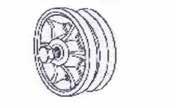 53 lb. 6" Wheel, 1/2" Bolt Axle 32350 4 PCS 6.53 lb. 4" Power Wheel 32355 6 Power Wheel 32360 GATE STOP Pressed Steel For 1 5/8" Pipe Track 552131 50 PCS 0.