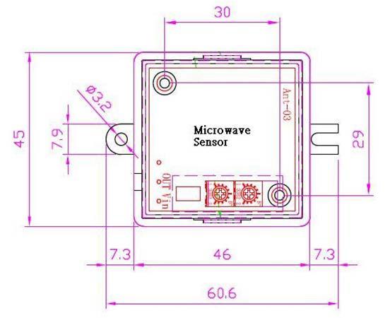 9 Typical Efficiency (%) 85 Microwave Occupancy Sensor Operating Temperature Sensativity Time Delay (-20 to 50 C) -4 to 122 F 0-6 m 1 sec