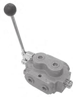 MODEL DS DOUBLE SELECTOR VALVE The PRCE valve model DS is a manual 6-way 2 position double selector valve. This valve will divert the flow going to two separate hydraulic circuits.