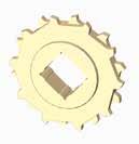 91 118.7 4.67 141.7 5.58 x x Molded sprocket Machined sprocket Molded sprocket Machined sprocket Non standard material and color: See uni Material and Color Overview.