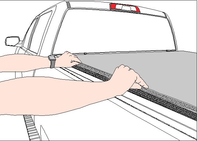 Dust-Tracking Marks Day to Day Use Cover Tracking Mark Prevention: All truck beds will accumulate road dust. This dust will accumulate on the side rails and adhere to the underside of the truck cover.