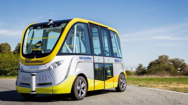 RACWA TRIAL The RACWA have purchased and launched an 11seater French Navya autonomous shuttle bus in Perth.