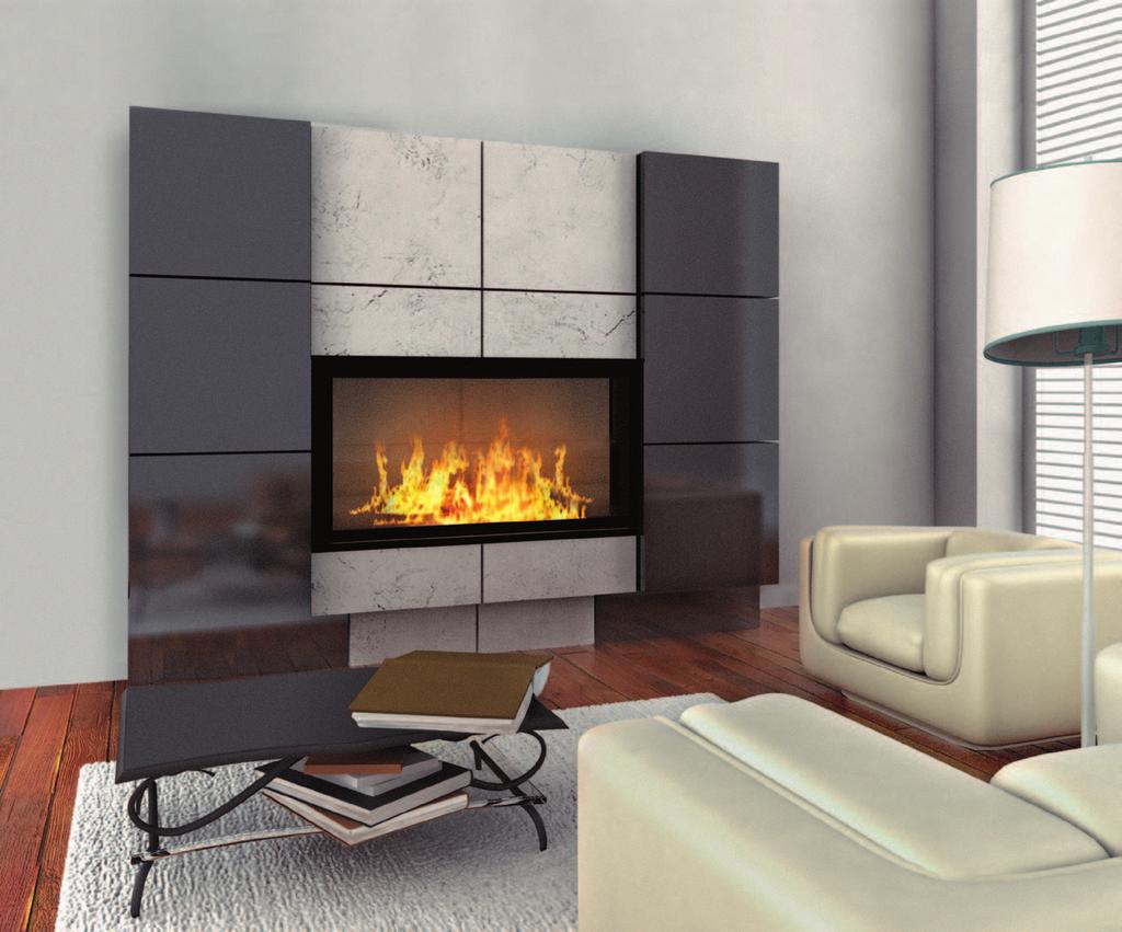 Live fire is a show in itself. Modern interior design respects its beauty. The less ornaments the better. Raw concrete, stone, wood, ceramic, gypsum, glass and steel.