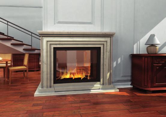 This is a double-sided fireplace insert.