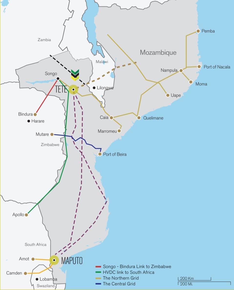 COAL FIRED POWER GENERATION STRATEGIC TO MOZAMBIQUE Large gas discoveries Mozambique wants a diversified generation mix Hydro, gas and coal all form part of