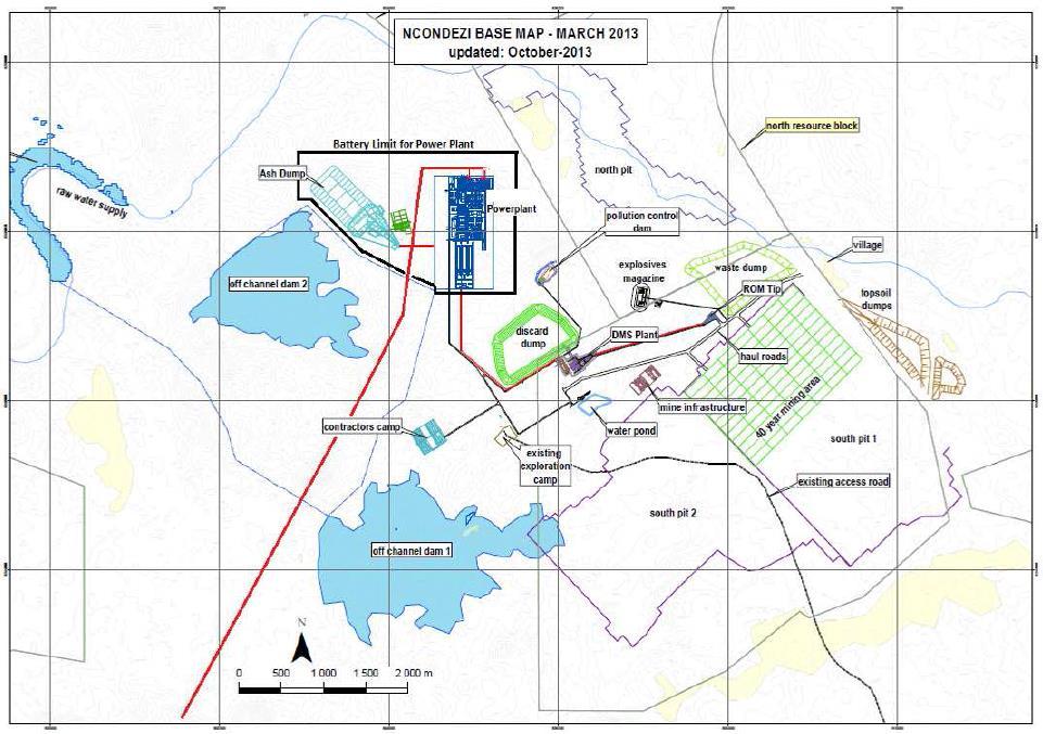 91km away) Coal supply to come from Ncondezi Mine (c.