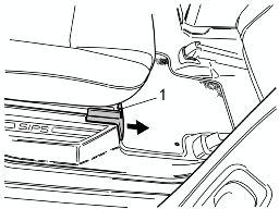 Continue backwards until the remaining clips have released. Unhook the sill trim panel from the B-pillar panel.