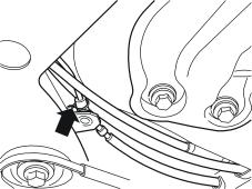 42B Ensure that the fuel line is routed correctly and does not obstruct the plastic hose or rub against