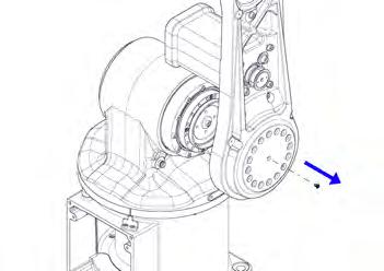 See section Replacing axis-3 motor with gearbox on page 202 Refitting the lower arm Use this procedure to refit the lower arm.