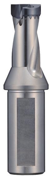 are capable of being reground Coolant through drill bodies Easy Assembly 1.) Confirm drill tip is compatible with drill body by checking diameter range listed on shank. 2.