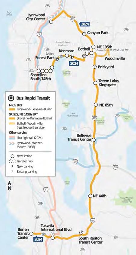 Future BRT system I-405 BRT: 37 miles 11