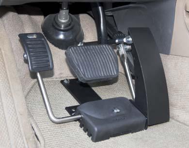 The Left foot accelerator is compatible with vehicles driven from either the right or left side of the vehicle.