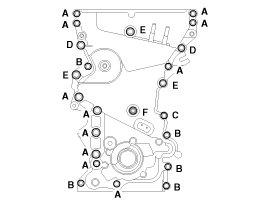 The dowel pins on the cylinder block and holes on the timing chain cover should be used as a reference in order to assemble the timing chain cover in