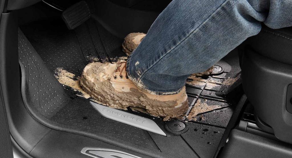 ALL-NEW 209 SILVERADO PREMIUM ALL-WEATHER FLOOR LINERS THE FIRST LINE OF DEFENSE.