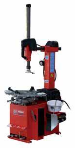 avoids damage to the tyre Outer clamping up to 20" High bead breaking force Pneumatically operated back-swivelling mounting column Mounting head locked