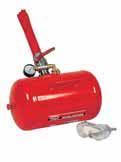 In the standard version the air blast is controlled manually through a ball valve. Tank capacity 20 l.