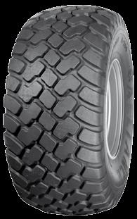 The relatively large contact area minimises rolling resistance so the tyres keep rolling even under difficult