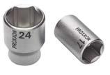 Size Part NO 1/2'' slotted screw bits, 55mm Chrome-silicon-manganese-molybdenum steel. CrV steel socket.