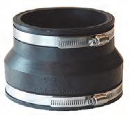 Adaptor couplings are available in a variety of sizes ranging from 32mm to 219mm in diameter and are ideal for connecting pipes with differing outside diameters whether due to different pipe