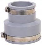 Fernco Straight Couplings are available in an array of sizes ranging from 38mm to 219mm in diameter and provide an effective solution for jointing pipes with similar outside diameters and are ideal