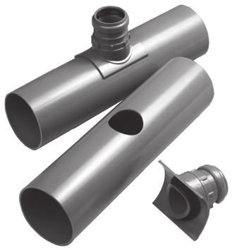 SOLVENT WELD WASTE FITTINGS CLAMP ACCESS SADDLE 110 X 50 MM code 406 SOLVENT WELD WASTE FITTINGS The