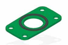 General use: lange isolation gaskets combined with isolating sleeves and washers satisfy the requirements of cathodic protection.