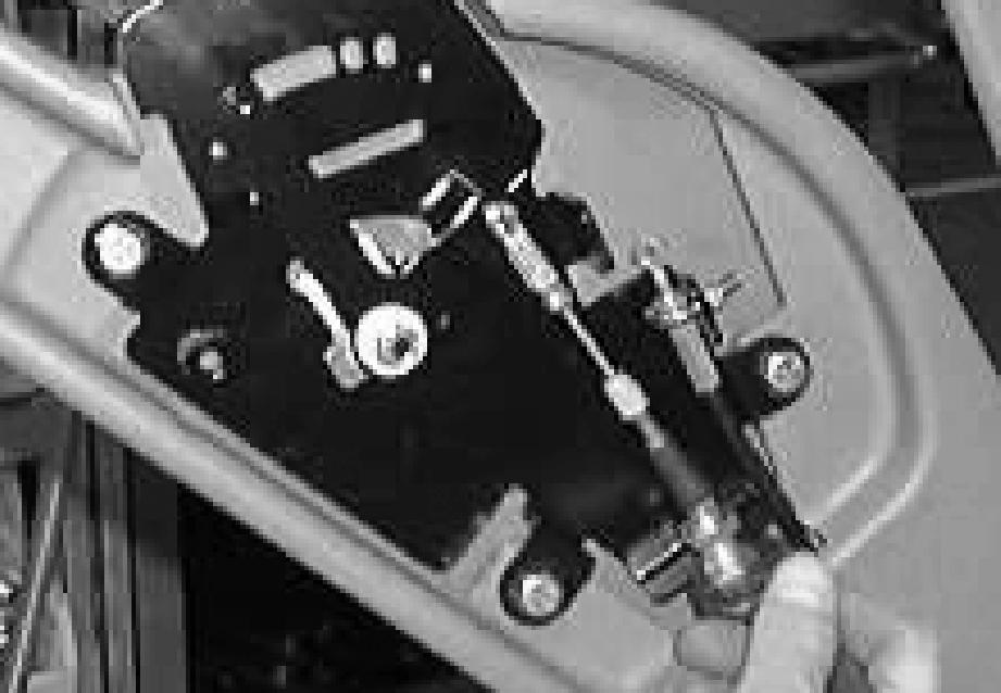 CHASSIS 4. Once it is verified that the shift link is in the PARK detent, check the alignment of the ball end to the shift cable end.