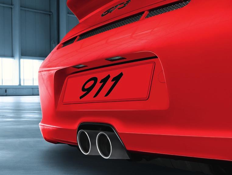 Titanium tailpipe Only for 911 GT3, 911 GT3 RS, 911 GT3 RS 4.0 and 911 GT2 RS. Also available in black for 911 GT3.