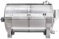 » Red wine mash fermentor SD-MGRL (horizontal) The horizontal edition of our red wine mash fermentation tank was especially developed for low-ceilinged cellar rooms.