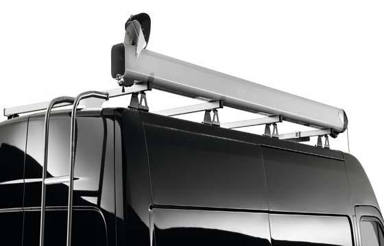 Pipe Carrier Aluminium pipe carrier attached directly to the roof bars of the vehicle, it ensures the safe