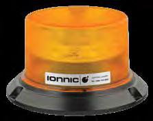 IONNIC 101 LED 101000 SAE class 1 rated output. 5 flash patterns 2 simulated rotating (120FPM). Polycarbonate lens for high durability.