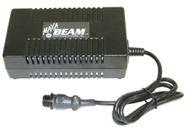 MBP-4000-S Direct Drive Power Supply, 100-240 VAC: This unit converts 100-240 VAC to the required 12 VDC (at 10 amps) needed to power the searchlight directly from AC power. It has a removeable 6 ft.