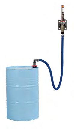 911-0600-020 Flex blue hose Ø 25 2,0 m length Art. 029-1382-000 Wall-ixing set for anti-freeze and windscreen liquid Art.029-1374-000 Stainless steel air-operated pump ratio=3:1 30 l/min Art.