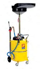 360 abs funnel with breakwater grate for drip the substituted oil ilters Pneumatic air emptying (max pressure 0,5 bar) Equipped with 10 standard probes (Art.