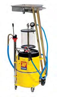 AIR-OPERATED OIL SUCTION-DRAINERS FOR EXHAUSTED OIL WITH PANTOGRAPH AND PRE-CHAMBER Art.