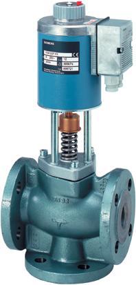 4 74 Modulating Control Valve PN 6 with Magnetic Actuator for brine circuits, hot water, steam or media containing mineral oils (MK FX NP) MK FX N MK FX NP Fast positioning time (< s) High-resolution