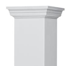 SQUARE CAPITALS & BASES Capitals and bases provide a finishing touch to your column. The standard capital and base set for square columns is the Tuscan-style.
