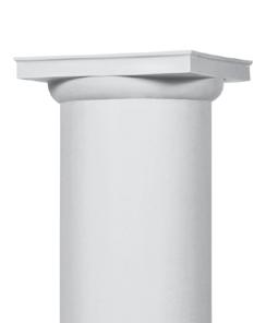 ROUND CAPITALS Our standard Tuscan capitals are cast from the same rock hard composite material as our column shaft assuring maximum durability.