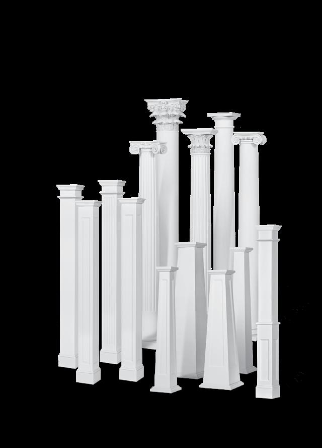 COLUMNS INDUSTRY LEADING PAINTED FINISH - PROVIDING BOTH BEAUTY AND DURABILITY All DSI Composite and Fiberglass s are available as a Painted.
