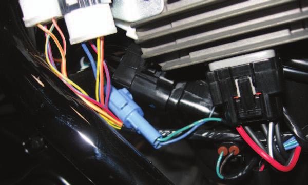 J 15 Locate the BLUE 2-pin connectors for the ATV s Crank Position Sensor (Fig. J).