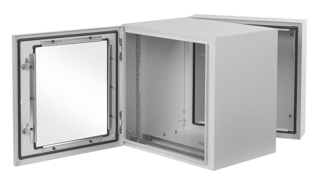 choice for mounting 19-in. rack, panel-mounted devices or other electronic equipment. The enclosures are designed to provide both front and rear access to 19-in. rack-mounted equipment.