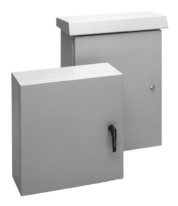 Aluminum Enclosures: COMLINE, Type 4X SCOPE OF DELIVERY Enclosure with hinged door Assembly kit Installation instruction FEATURES Foam-in-place gasket 1- or -point latching (screwdriver slot),