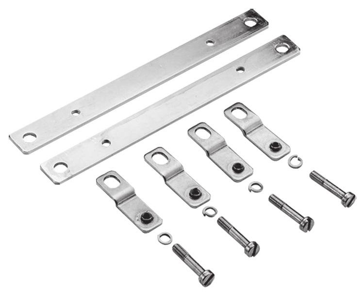 Two or four brackets per kit. Stainless steel mounting screws and installation instructions are included.